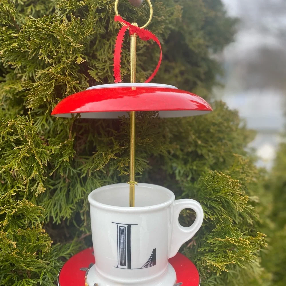 Tea Cup Bird Feeder Garden Ornament Perfect for Mother’s Day